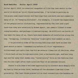Brad Mehldau - Suite April 2020